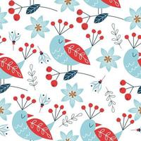 Spring seamless pattern. Vector cute illustration. For printing on fabric or paper. Patterns for clothing, Wallpaper, wrapping paper, tablecloths.