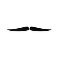 Strong man mustache flat style icon sign vector illustration isolated on white background. Symbol of the vintage dad or father web flat icon.