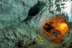 Old mining mine for metal extraction photo