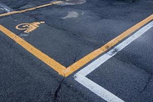 Parking space for disabled photo