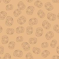 seamless pattern with pretzel vector