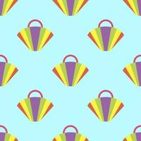 Seamless pattern with bags vector