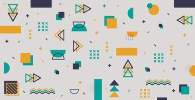 Abstract background with different geometric shapes - illustration vector