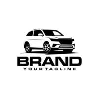 suv car logo template black color vector