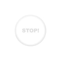 Stop button on white background. Neumorphism. Realistic button. Neumorphic design vector