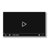 Player for web and mobile apps. Video player interface background. Vector illustration