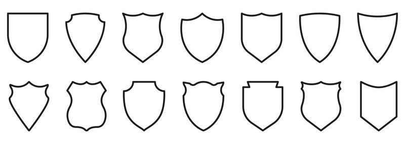 Shield Outline Vector Art, Icons, and Graphics for Free Download