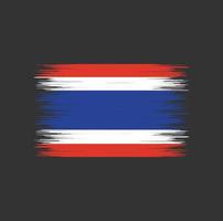Thailand flag brush stroke, National flag vector