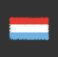 Luxembourg flag brush stroke vector