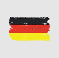 bandera de alemania con estilo de pincel vector