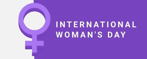 International Women's Day with an abstract background vector