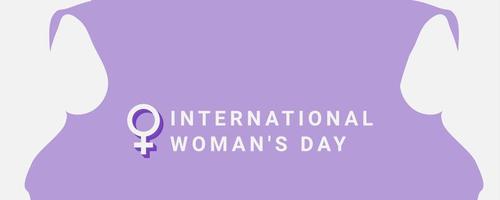 International Women's Day with an abstract background vector