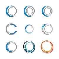 Circle logo  icon illustration design template - Vector