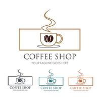 coffee shop logo vector