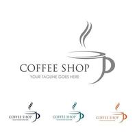 coffee shop logo vector