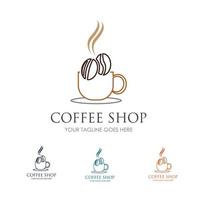 coffee shop logo vector