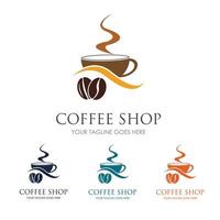 coffee shop logo vector