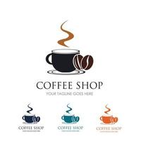 coffee shop logo vector