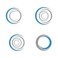 Circle logo  icon illustration design template - Vector