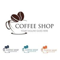 coffee shop logo vector