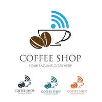 coffee shop logo vector