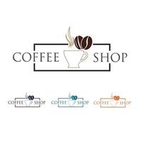 coffee shop logo vector