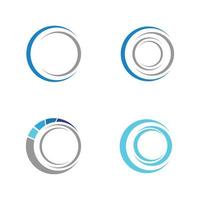 plantilla de diseño de ilustración de icono de logotipo de círculo - vector