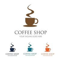 coffee shop logo vector