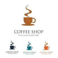 coffee shop logo vector