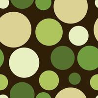 vector seamless pattern.Festive, merry polka dot background. Uneven texture  for wrapping, wallpaper, textile. Yellow, beige, green, brown rounds.