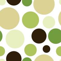 vector seamless pattern. Festive, merry polka dot background. Uneven texture  for wrapping, wallpaper, textile. Yellow, beige, green, brown rounds.