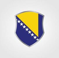 diseño de la bandera de bosnia herzegovina vector