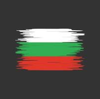 Bulgaria flag brush stroke, national flag vector