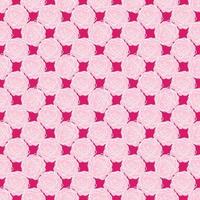 Seamless pattern with pink roses, white stroke. Hand draw texture flower. Line brush style. Vector background. For wrapping, fabric textile, package product, wallpaper, clothes print, digital paper