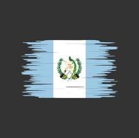 trazo de pincel de bandera de guatemala, bandera nacional vector