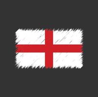 trazo de pincel de bandera de inglaterra vector