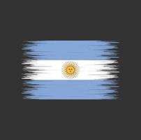 trazo de pincel de bandera argentina, bandera nacional vector