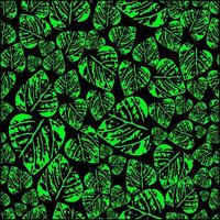 Abstract Green Leaf Seamless Pattern Vector