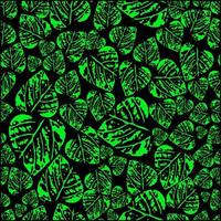 Abstract Green Leaf Seamless Pattern Vector