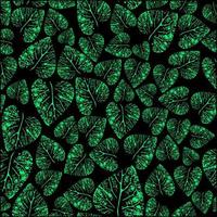 Abstract Tropical Leaf Seamless Pattern vector