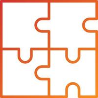 Puzzle Icon Style vector