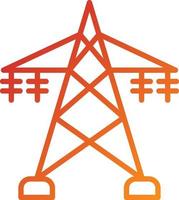 estilo de icono de estación eléctrica vector