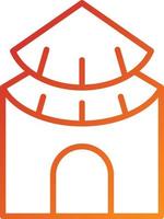 Hut Icon Style vector