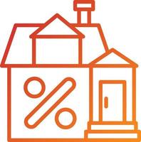 House Discount Icon Style vector