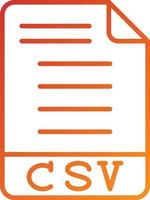 CSV Icon Style vector