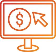 Pay Per Click Icon Style vector