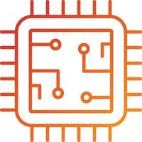 Processor Icon Style vector