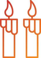 Candles Icon Style vector