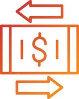 Money Transfer Icon Style vector