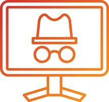 Incognito Icon Style vector